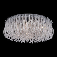 7.5'' Loops 9 Light Chrome Flush Mount
