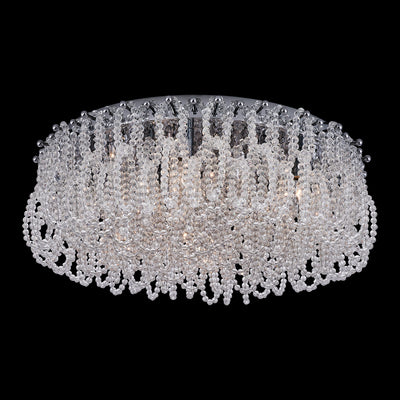 7.5'' Loops 9 Light Chrome Flush Mount