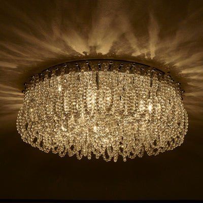 7.5'' Loops 9 Light Chrome Flush Mount