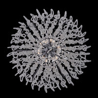 42'' Loops 21 Light Chrome Chandelier
