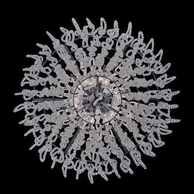 42'' Loops 21 Light Chrome Chandelier