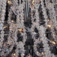 42'' Loops 21 Light Chrome Chandelier