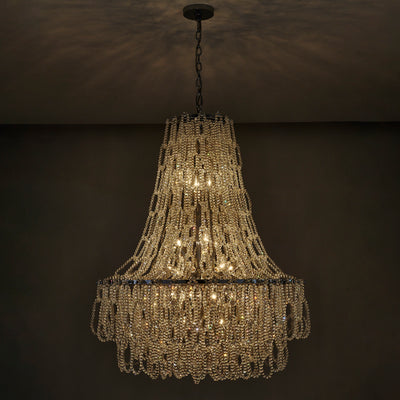 42'' Loops 21 Light Chrome Chandelier