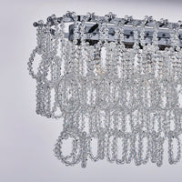 Loops 9 Light Chrome Linear Pendant