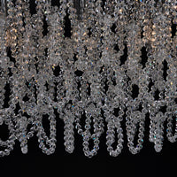Loops 9 Light Chrome Linear Pendant