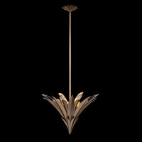 16'' Roche 3 Light Winter Brass Pendant