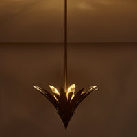 16'' Roche 3 Light Winter Brass Pendant