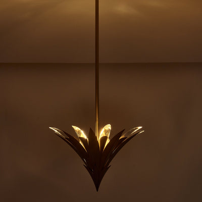 16'' Roche 3 Light Winter Brass Pendant