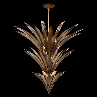 42'' Roche 15 Light Winter Brass Tiered Chandelier