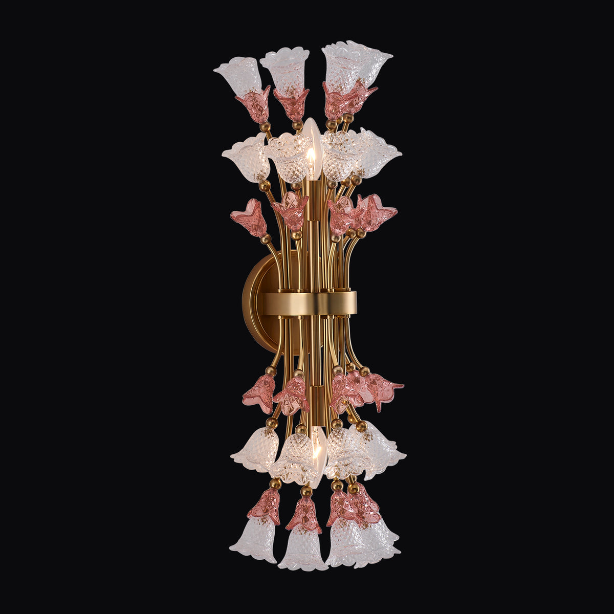 9'' Bella 2 Light Antique Brass Wall Sconce