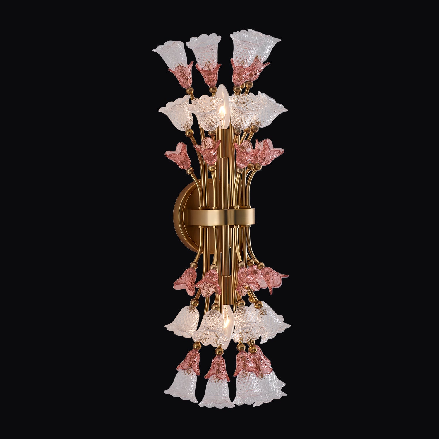 9'' Bella 2 Light Antique Brass Wall Sconce