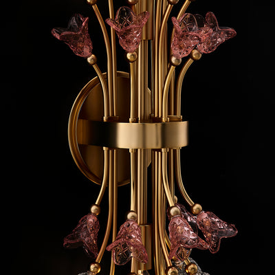 9'' Bella 2 Light Antique Brass Wall Sconce