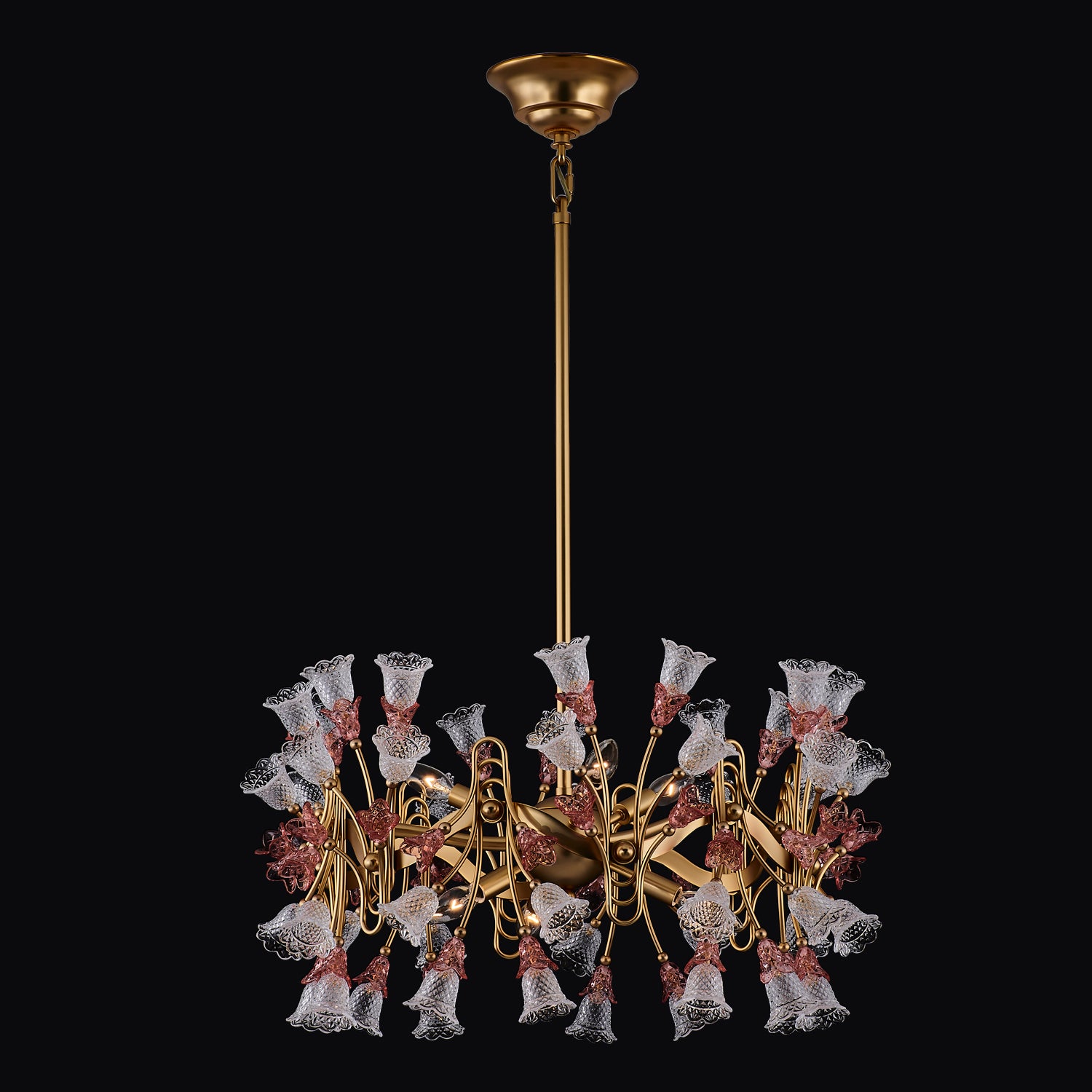22.5'' Bella 6 Light Antique Brass Chandelier