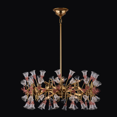 23'' Bella 8 Light Antique Brass Chandelier