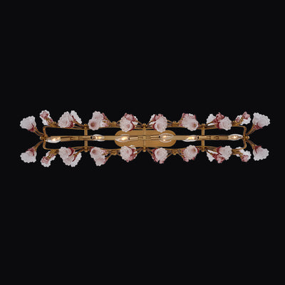 15'' Bella 12 Light Antique Brass Linear Pendant