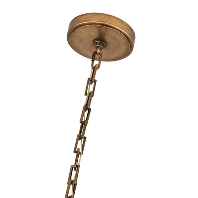 36'' Bilancia 6 Light True Brass Chandelier