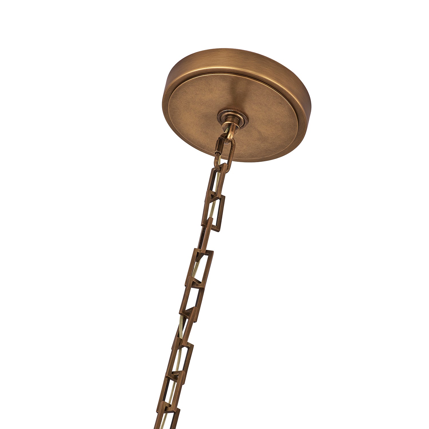 48'' Bilancia 8 Light True Brass Chandelier