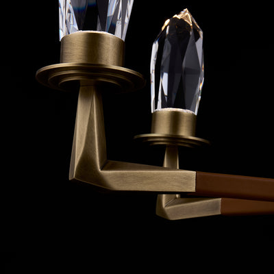 13'' Misto 5 Light Satin Brass Chandelier
