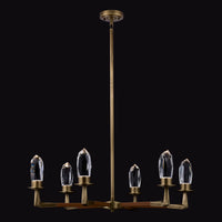 18'' Misto 6 Light Satin Brass Chandelier