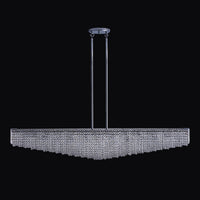 10'' Durant 11 Light Chrome Linear Pendant