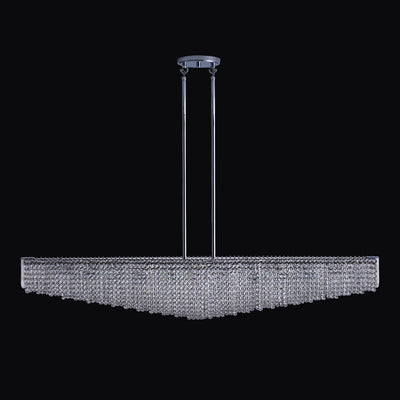 10'' Durant 11 Light Chrome Linear Pendant