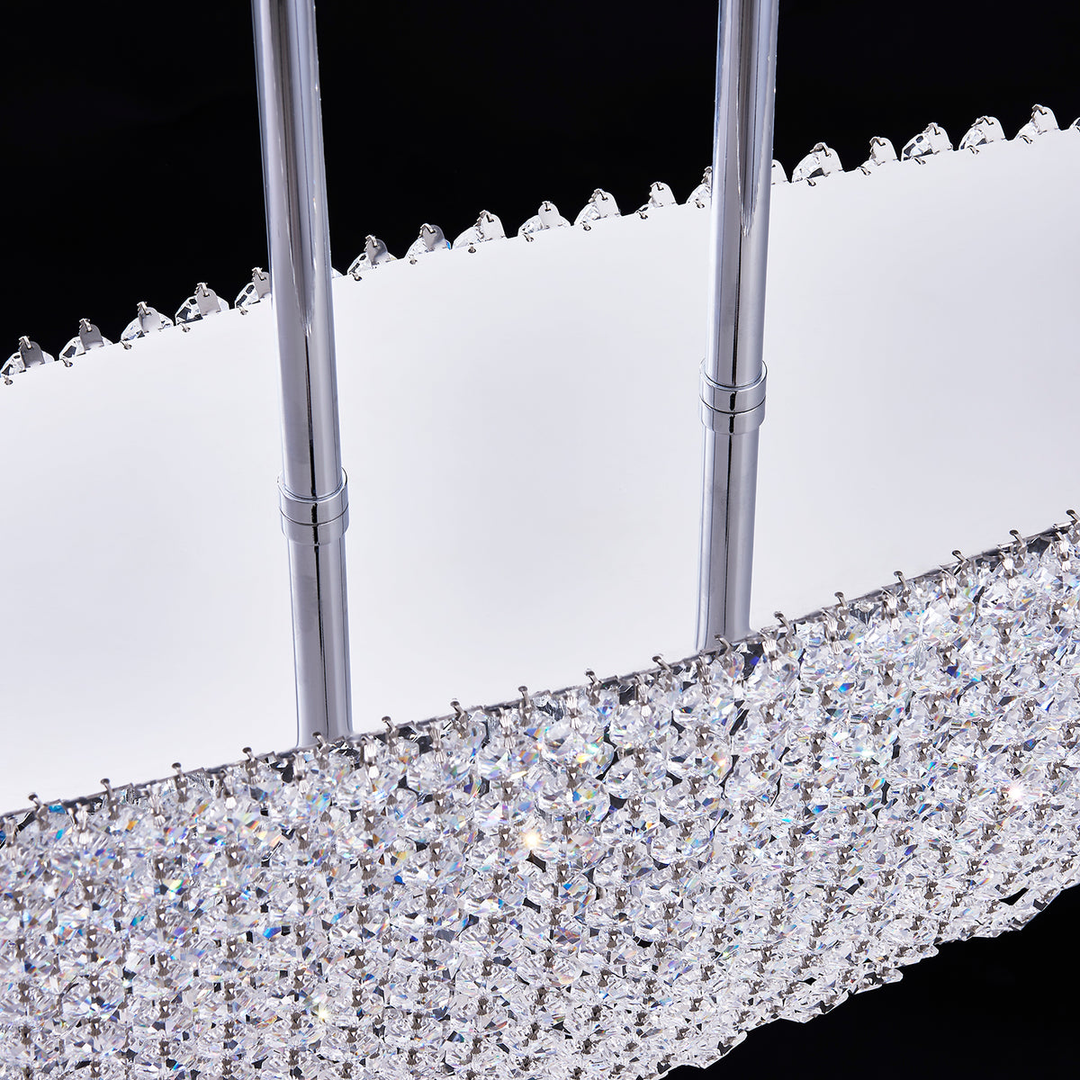 10'' Durant 11 Light Chrome Linear Pendant