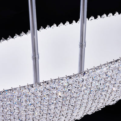 10'' Durant 11 Light Chrome Linear Pendant