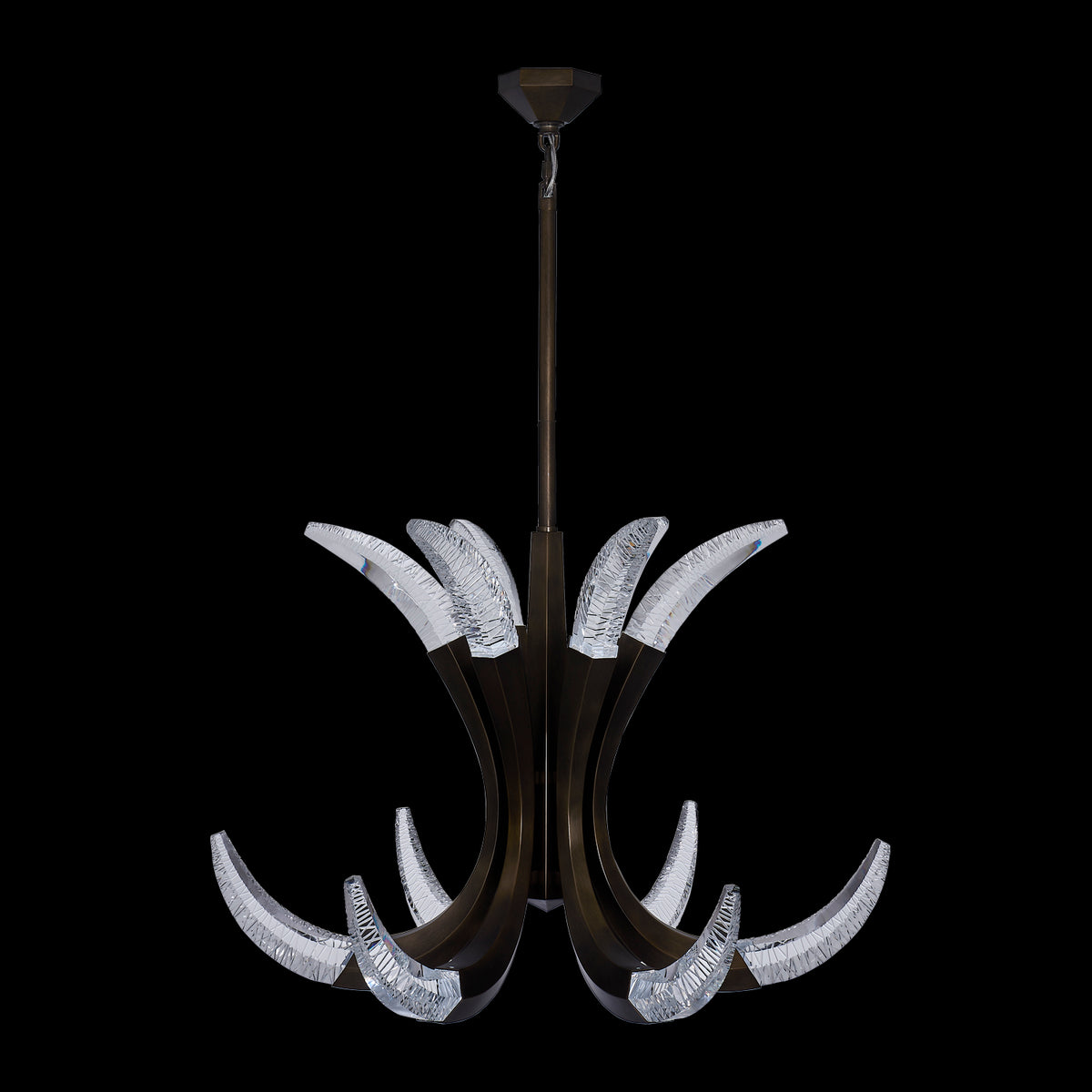 40'' Corna 1 Light Vintage Bronze - VBZ Kalco Chandelier