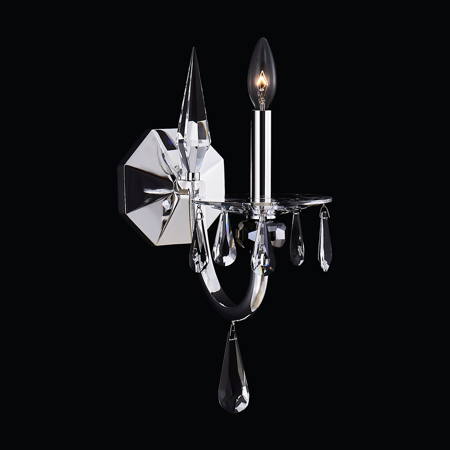 6'' Passo 1 Light Silver Wall Sconce