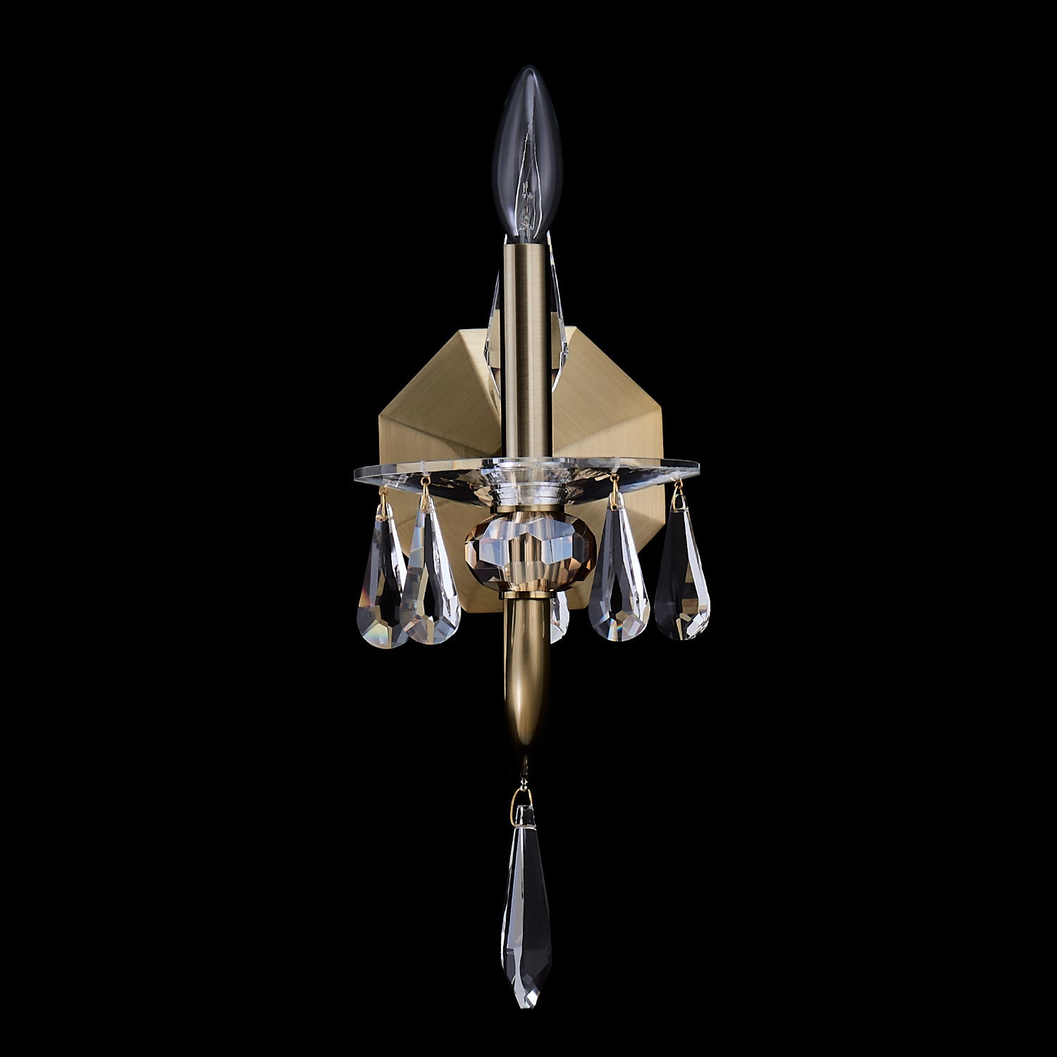 6'' Passo 1 Light Brushed Brass Wall Sconce