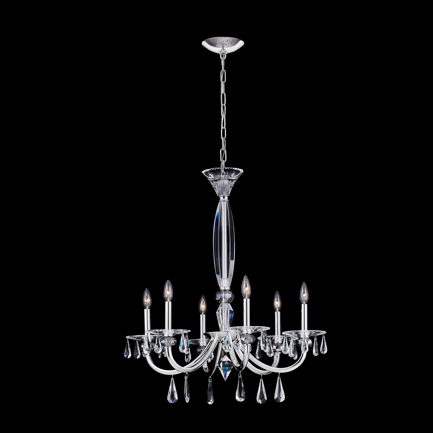 32'' Passo 6 Light Silver Chandelier