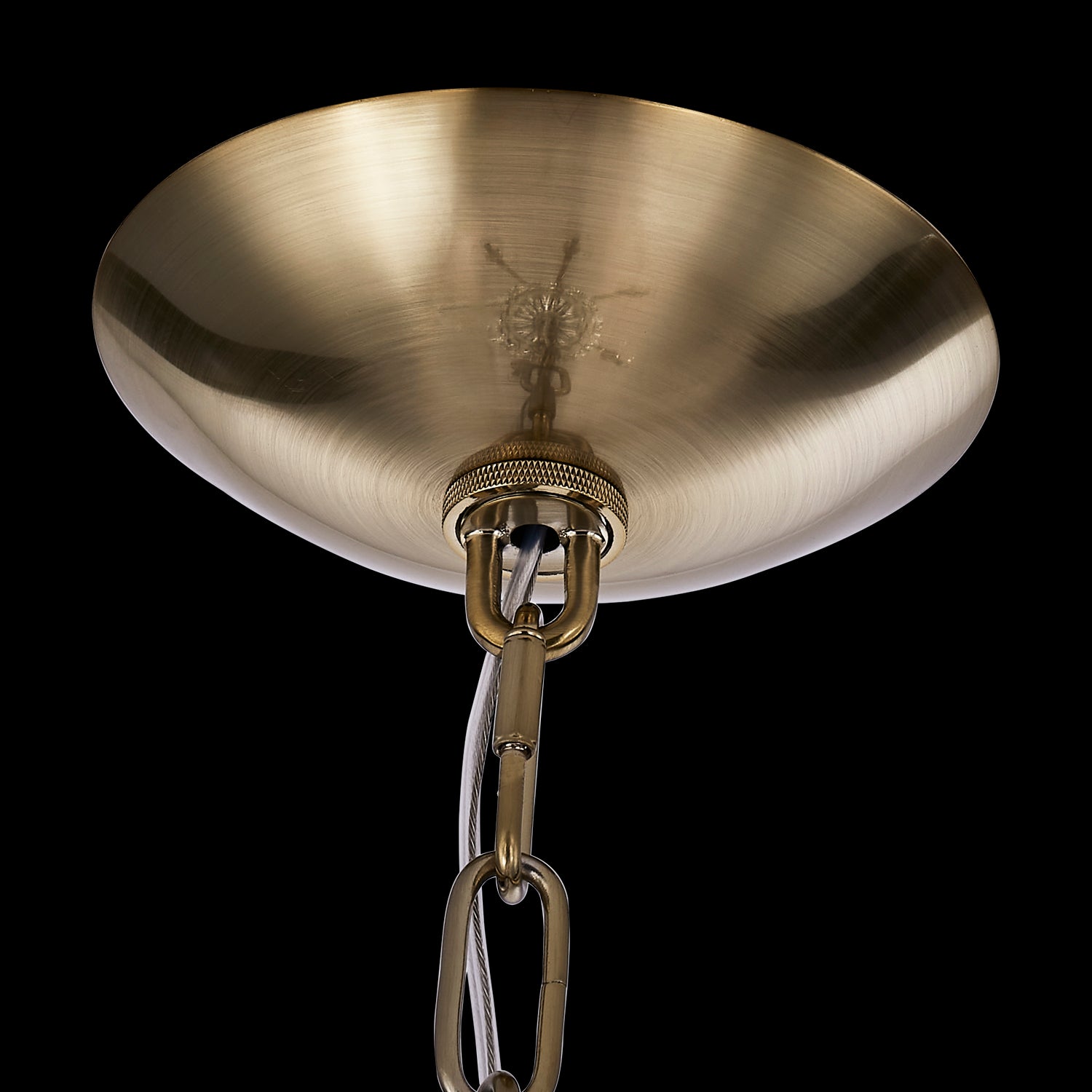 32'' Passo 6 Light Brushed Brass Chandelier