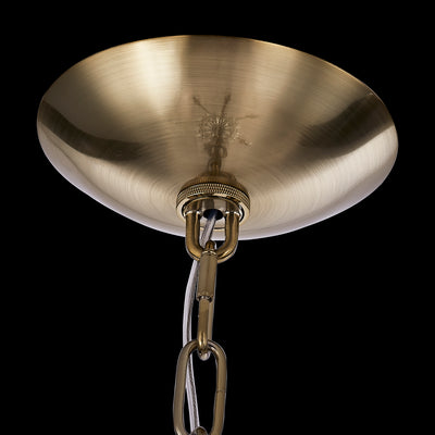 32'' Passo 6 Light Brushed Brass Chandelier