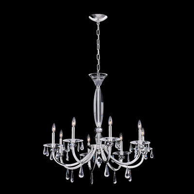 33'' Passo 8 Light Silver Chandelier