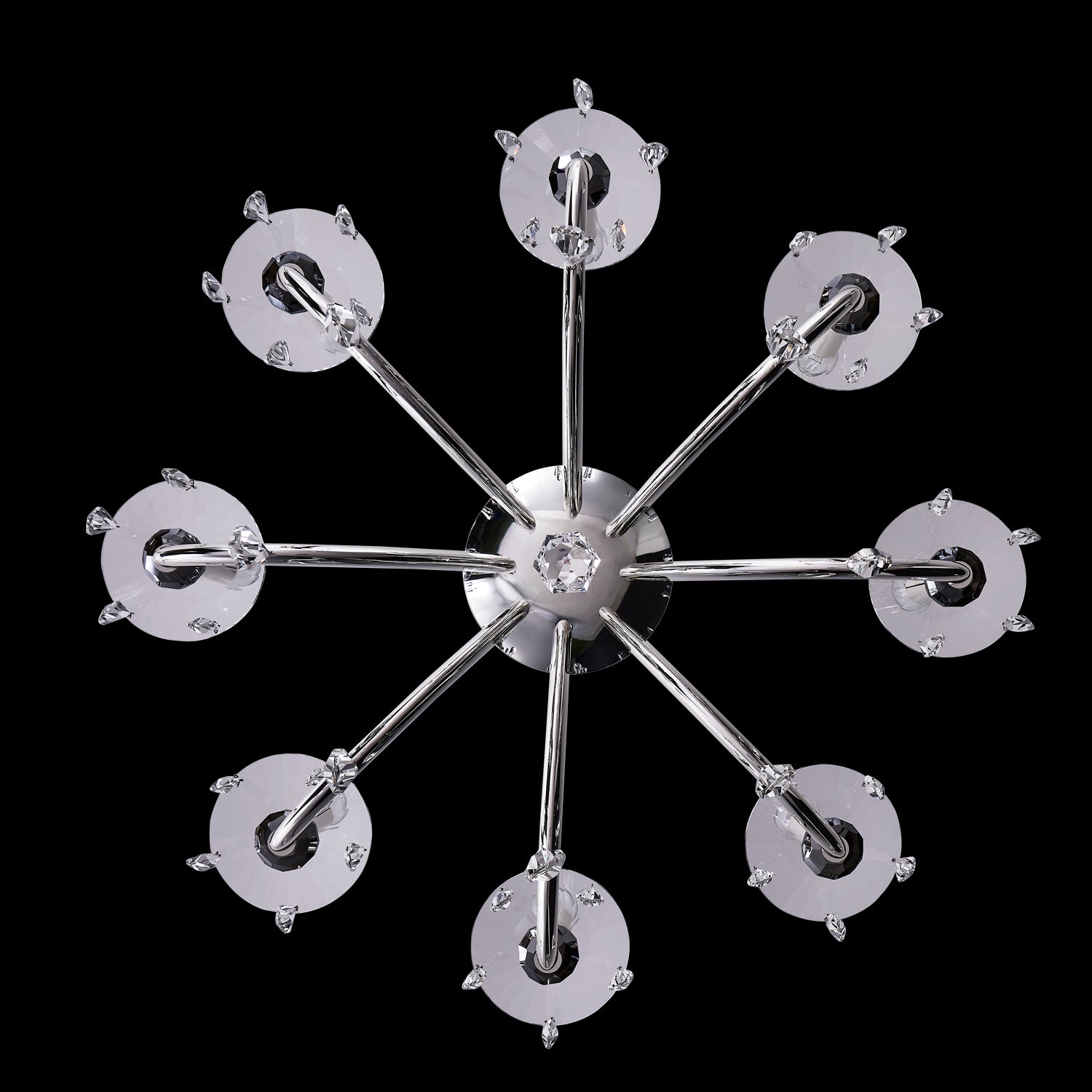 33'' Passo 8 Light Silver Chandelier