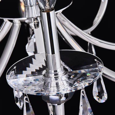 33'' Passo 8 Light Silver Chandelier