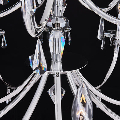 46'' Passo 15 Light Silver Chandelier