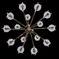 46'' Passo 15 Light Brushed Brass Chandelier