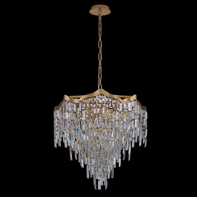 25'' Cadere 15 Light Two Tone 18K Gold Chandelier