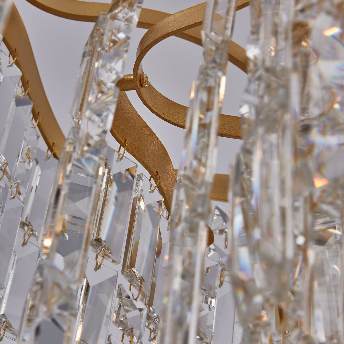 25'' Cadere 15 Light Two Tone 18K Gold Chandelier