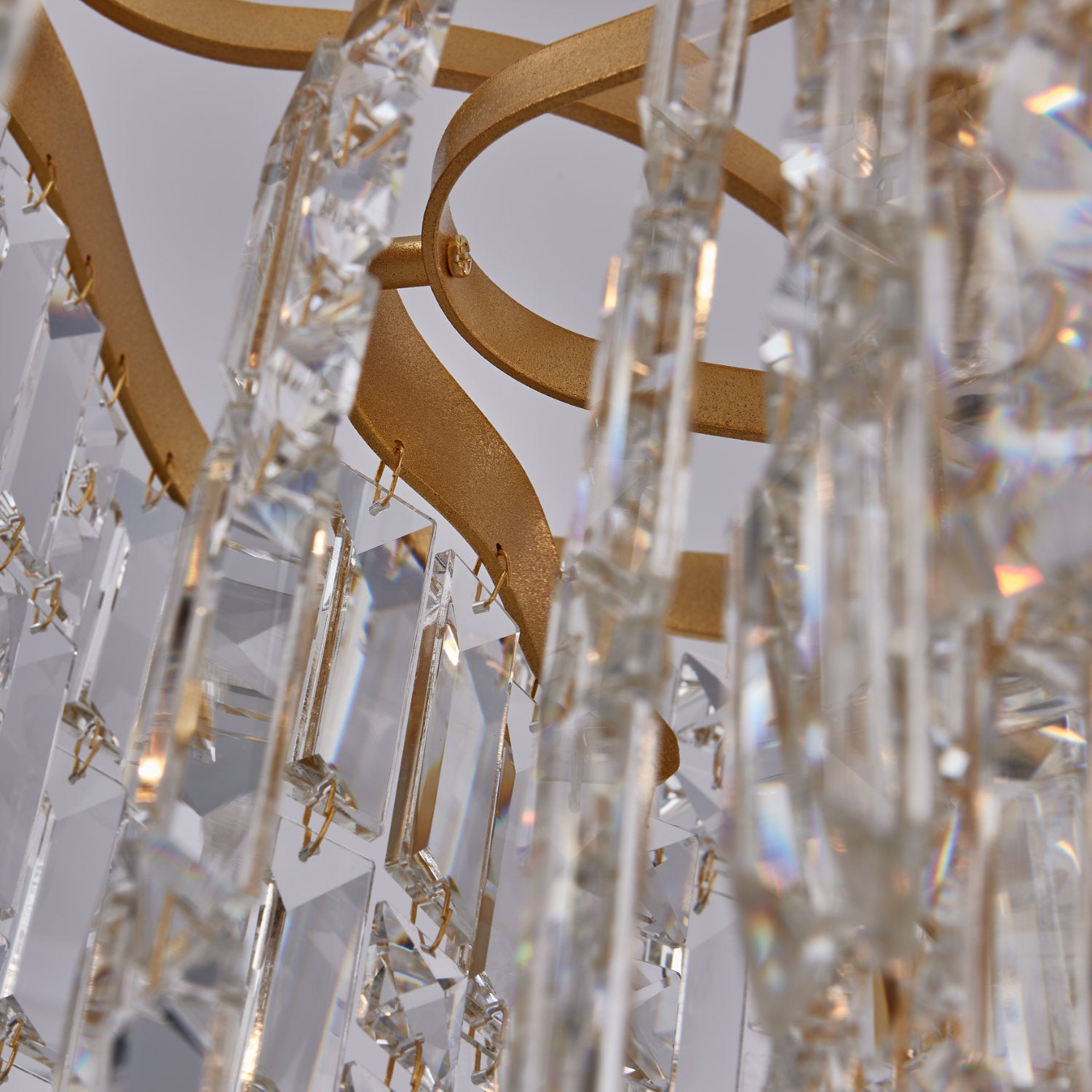 25'' Cadere 15 Light Two Tone 18K Gold Chandelier