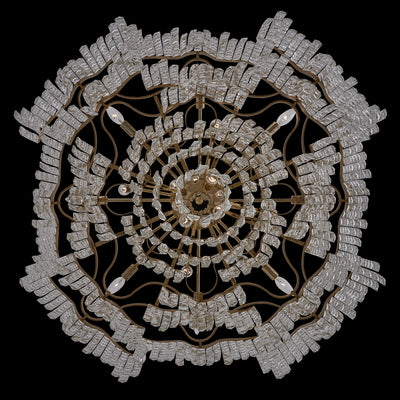 33'' Cadere 24 Light Two Tone 18K Gold Chandelier