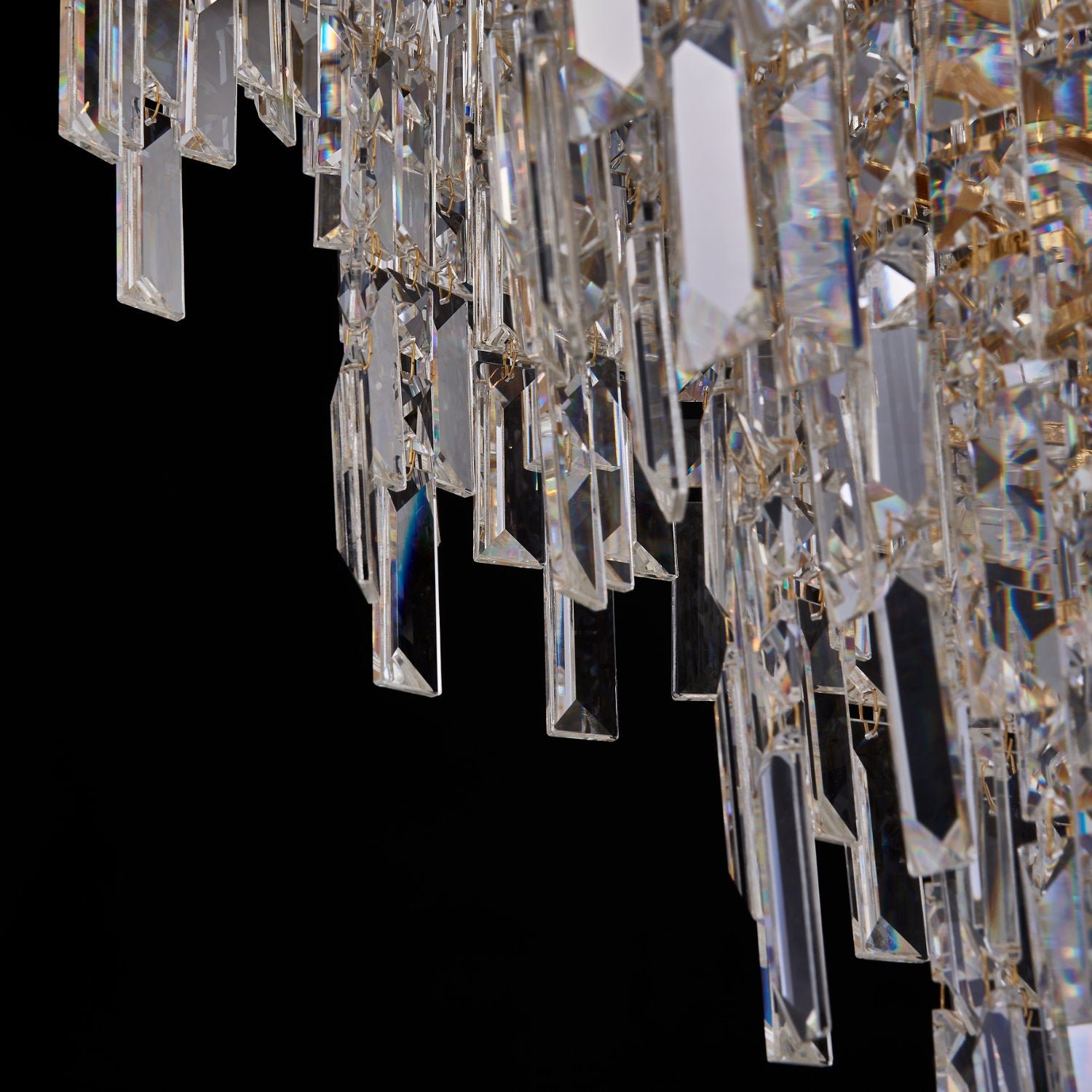 33'' Cadere 24 Light Two Tone 18K Gold Chandelier