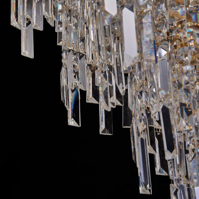 33'' Cadere 24 Light Two Tone 18K Gold Chandelier