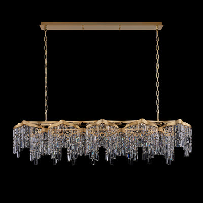 19'' Cadere 24 Light Two Tone 18K Gold Linear Pendant