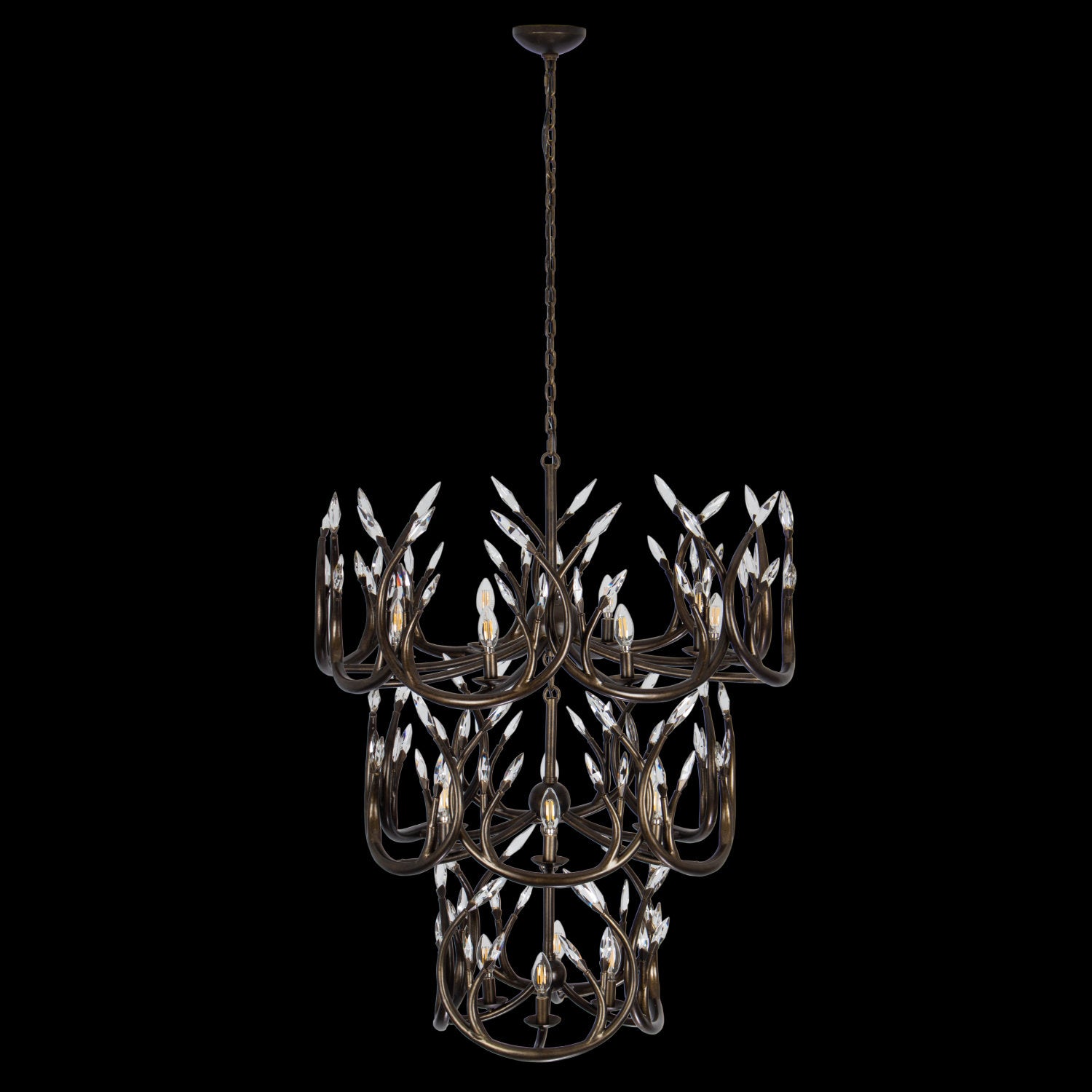 41'' Chalet 18 Light New English Bronze Dark Chandelier