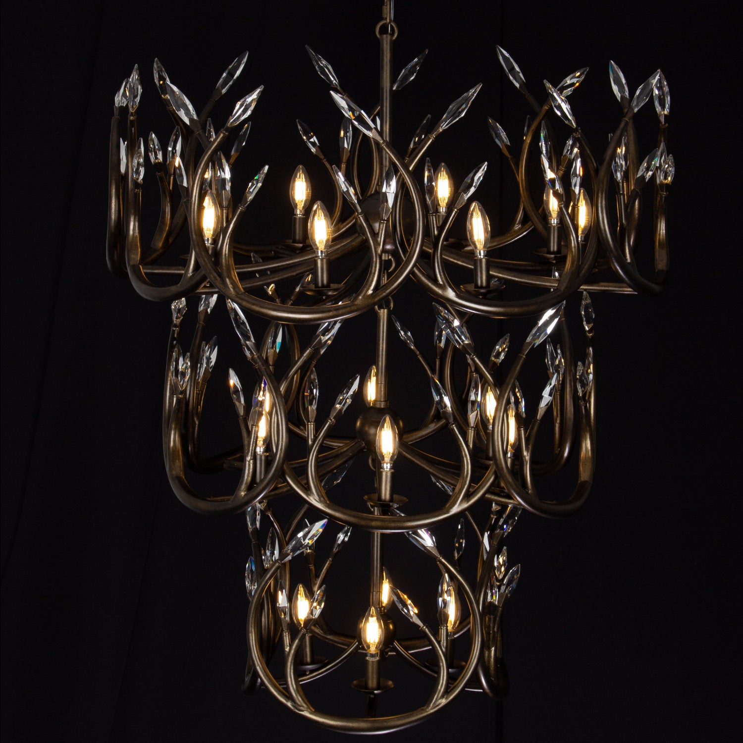 41'' Chalet 18 Light New English Bronze Dark Chandelier
