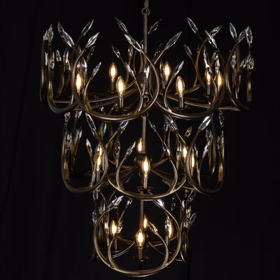41'' Chalet 18 Light New English Bronze Dark Chandelier