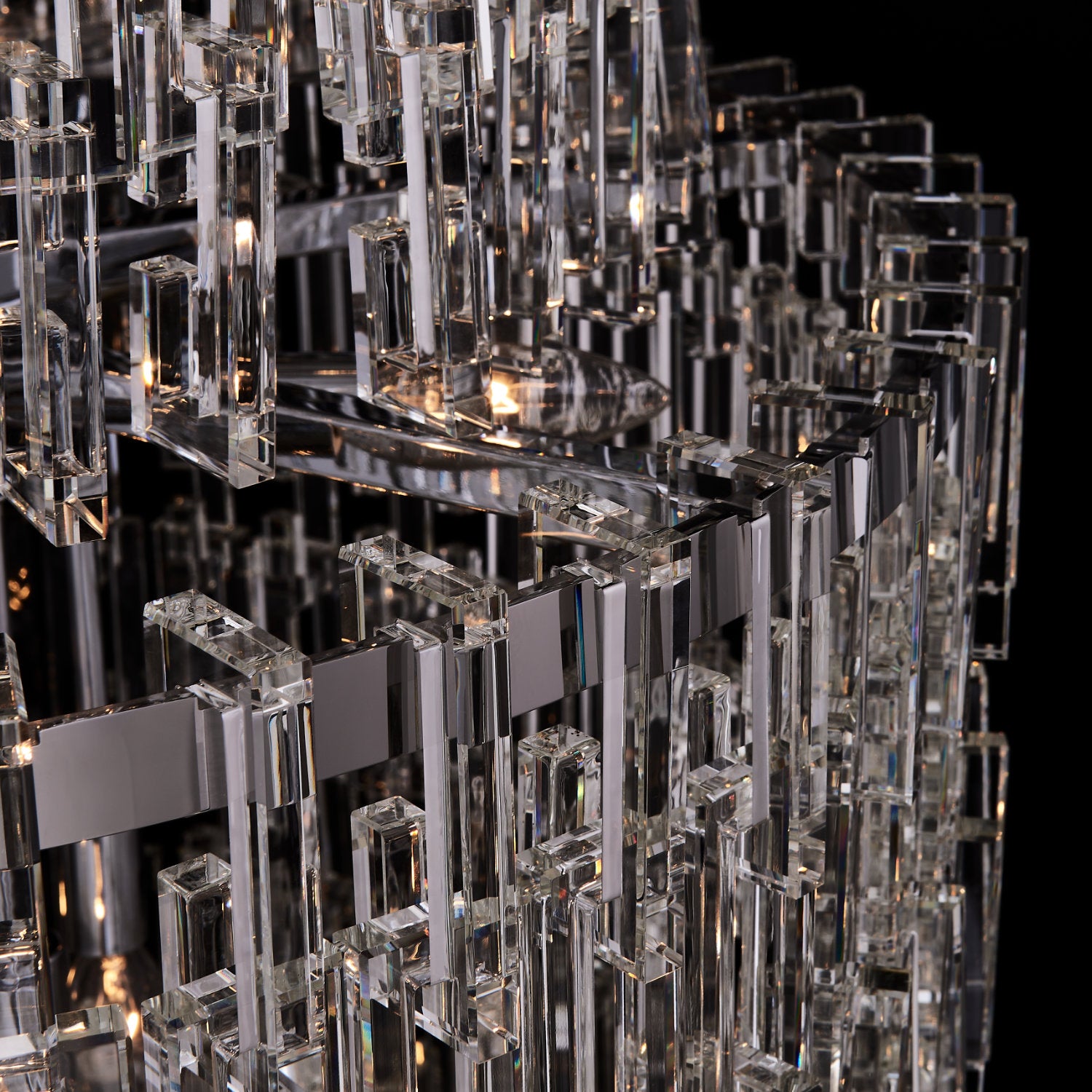 95'' Catene 52 Light Chrome Chandelier
