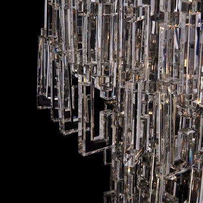95'' Catene 52 Light Chrome Chandelier